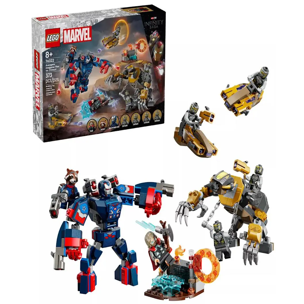 Lego Marvel Avengers Endgame Thor vs Chitauri 76322 Infinity Saga Set