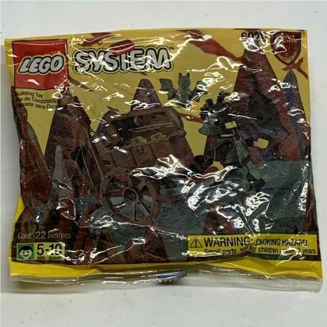 Lego Set 6029 - Treasure Cart -1998 Polybag 22 Pieces