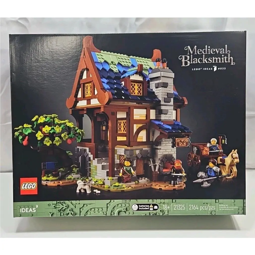 Lego Ideas 21325 Medieval Blacksmith 2 164 Pcs - Retired Set