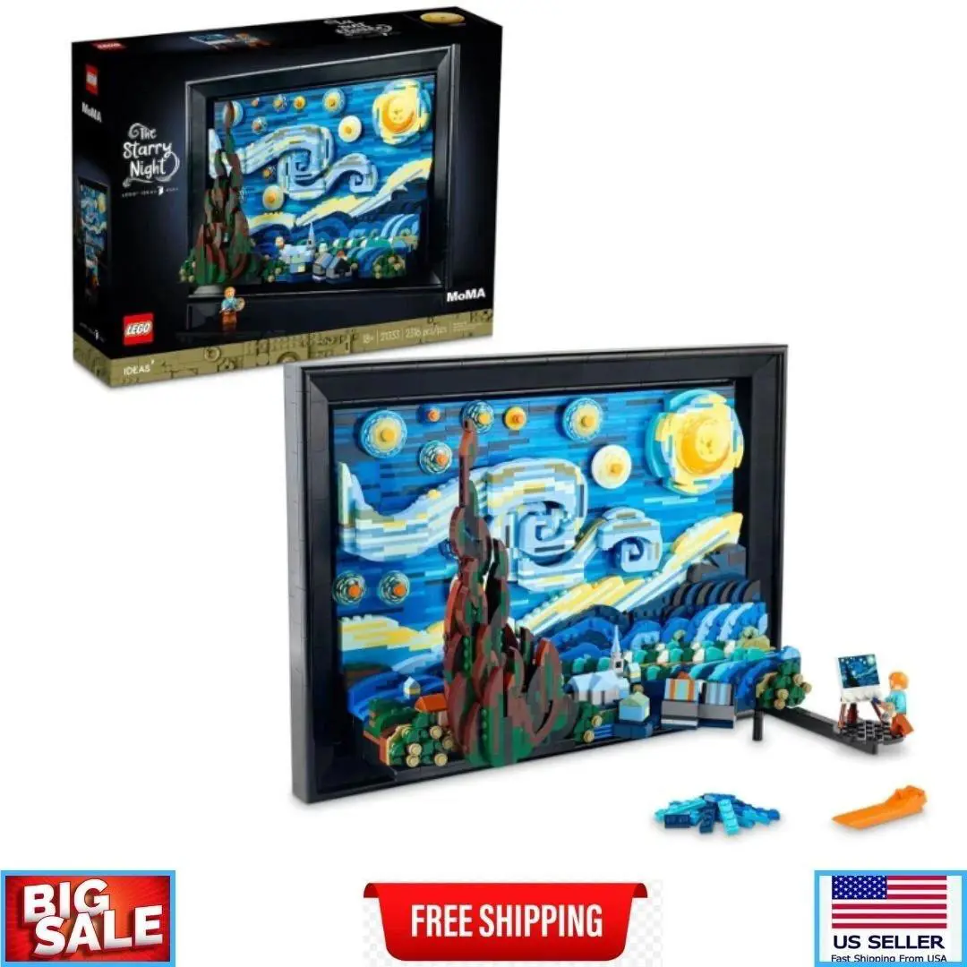 Lego Ideas Vincent Van Gogh The Starry Night - Building Set For Adults Ages 18+
