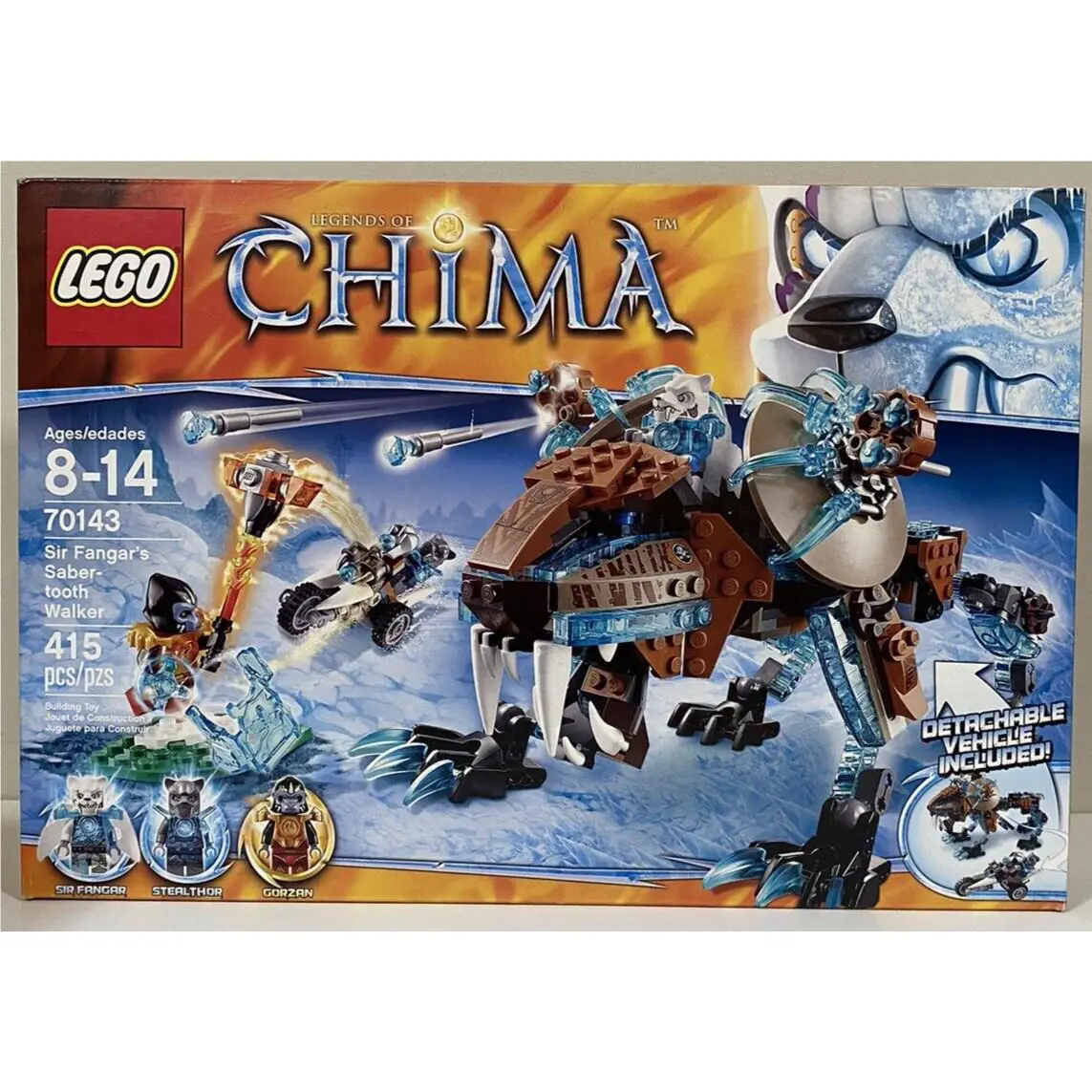 Lego Legends of Chima Sir Fangar`s Saber-tooth Walker 70143