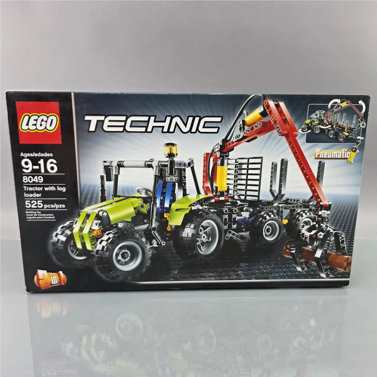 Lego 8049 Technic Tractor with Log Loader Log Handler Farming 2-in-1