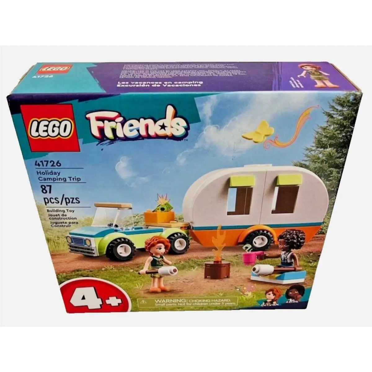Lego Friends Building Toy Set No. 41726 Holiday Camping Trip 87 Pcs Ages 4+