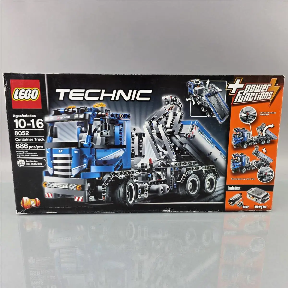 Lego 8052 Technic Container Truck Dump Power Functions Retired
