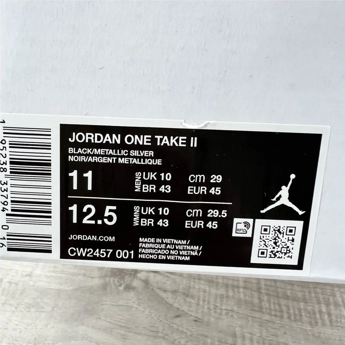Nike shoes - Air Jordan One Take 2 - CW2457001 - Black 9