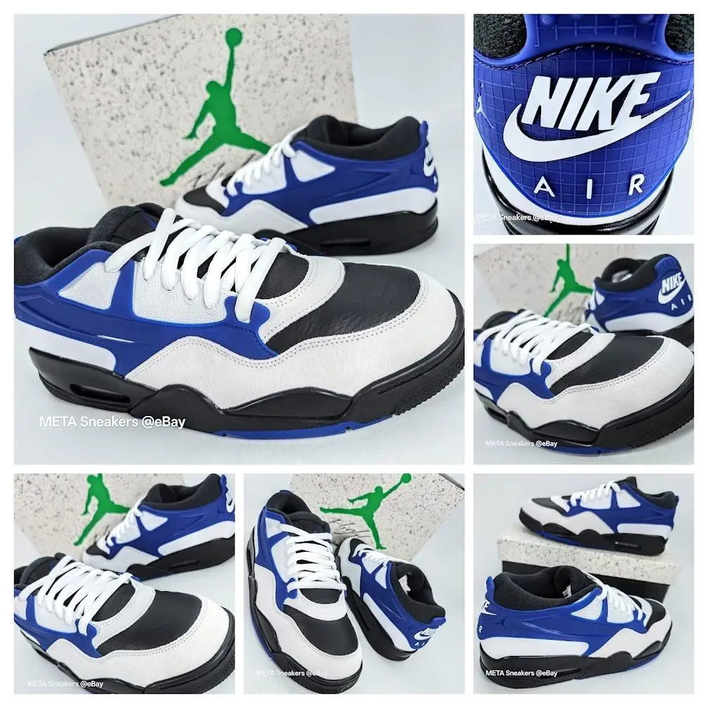 Nike shoes - Air Jordan 4 RM - Air - FQ7939-140 - White/Black/Deep Royal Blue 1