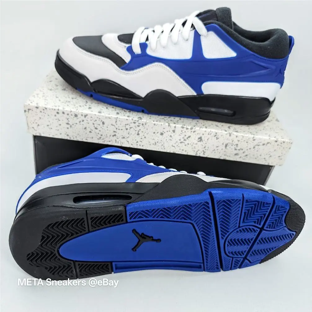 Nike shoes - Air Jordan 4 RM - Air - FQ7939-140 - White/Black/Deep Royal Blue 8