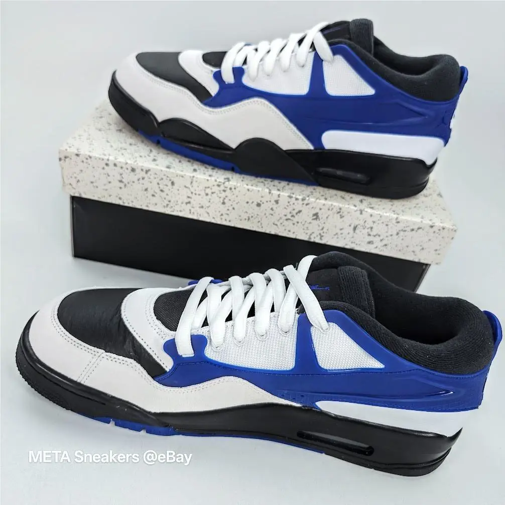 Nike shoes - Air Jordan 4 RM - Air - FQ7939-140 - White/Black/Deep Royal Blue 9