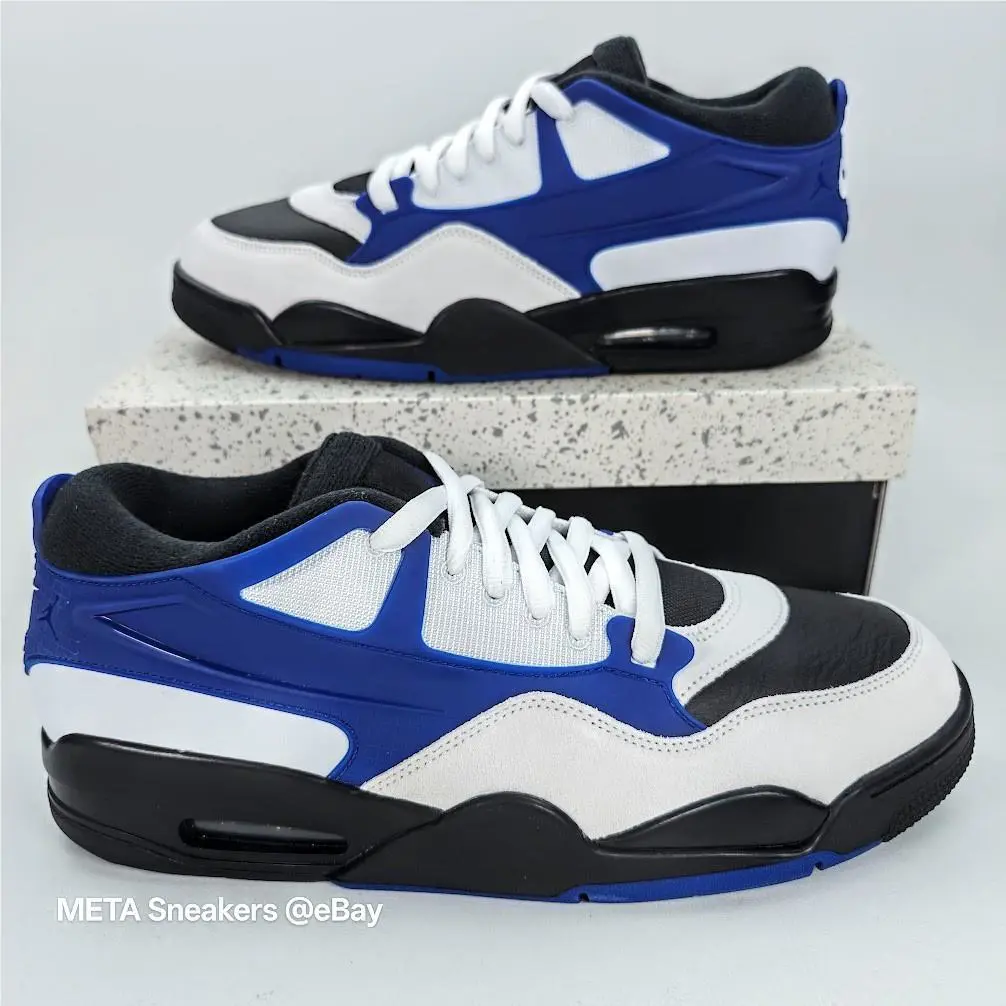 Nike shoes - Air Jordan 4 RM - Air - FQ7939-140 - White/Black/Deep Royal Blue 6