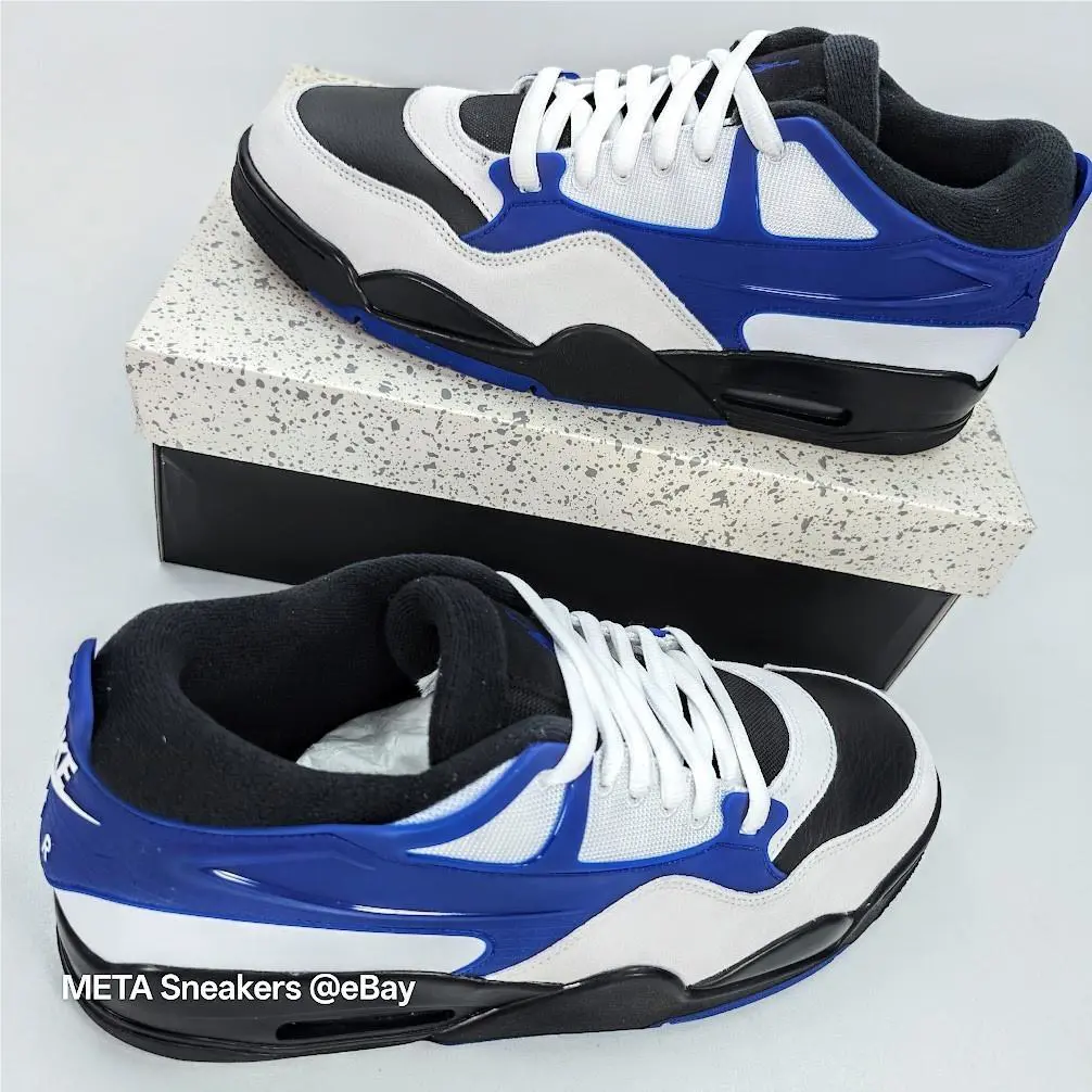 Nike shoes - Air Jordan 4 RM - Air - FQ7939-140 - White/Black/Deep Royal Blue 7