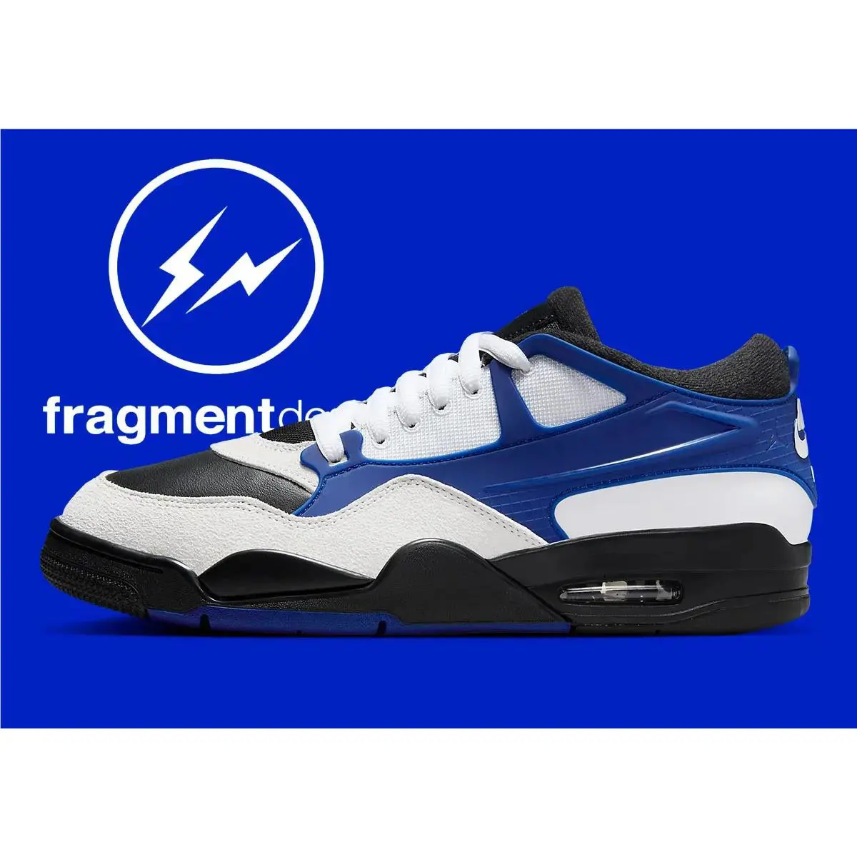 Nike shoes - Air Jordan 4 RM - Air - FQ7939-140 - White/Black/Deep Royal Blue 19