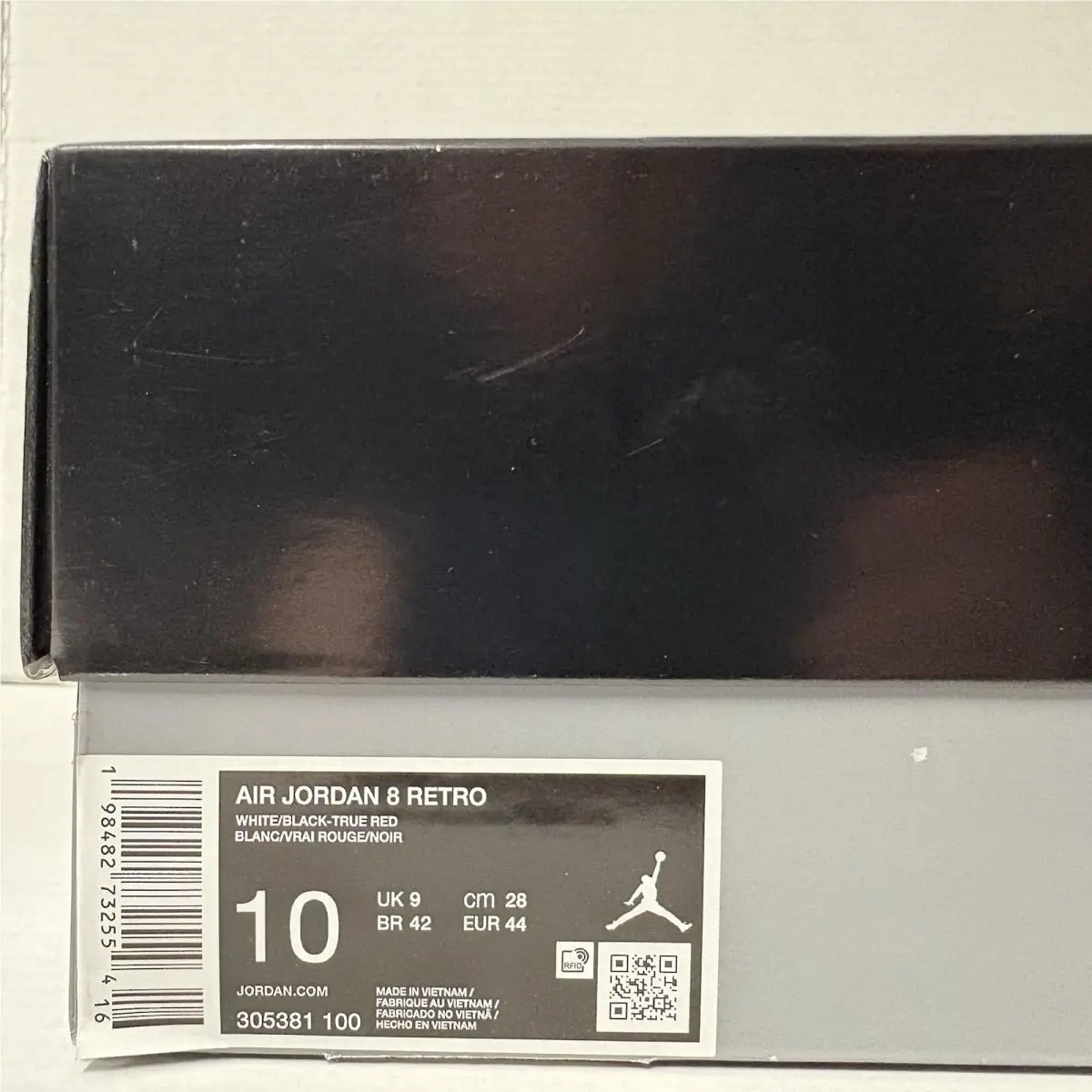 Nike shoes - Air Jordan 8 - Air - 305381-100 - White/Black-True Red (UPC: 198482699413) 7