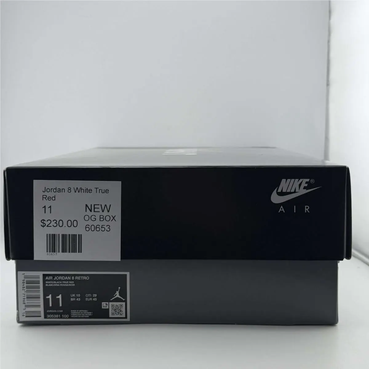 Nike shoes - Air Jordan 8 - Air - 305381-100 - White/Black-True Red (UPC: 198482699413) 5