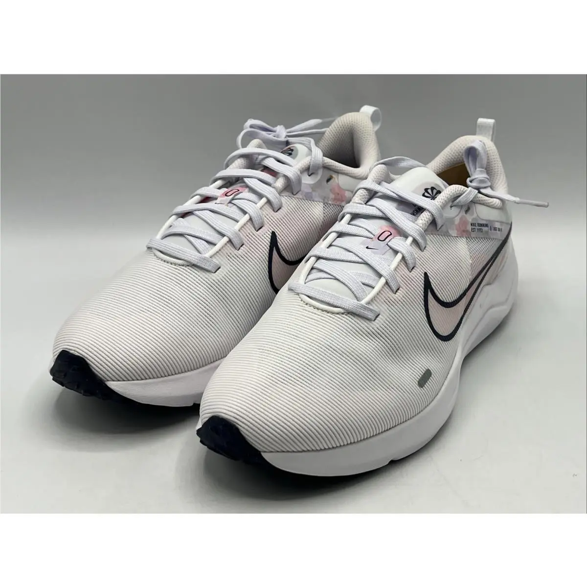 Downshifter Women`s Size 9.5 White Pink Sneakers DX7885 100 by Nike