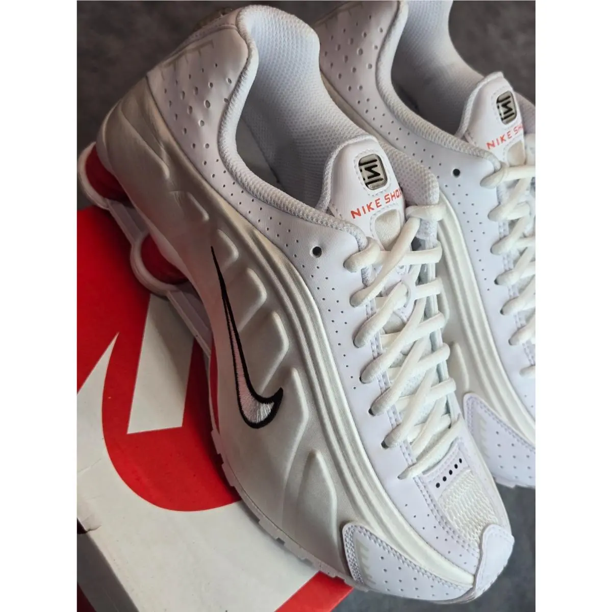 Nike shoes - Nike Shox R4 - Shox - CW2626-102 - White 4