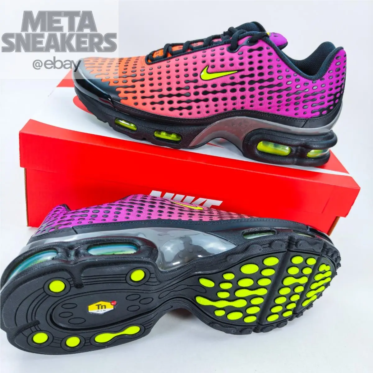 Nike shoes - Nike Air Max Plus - Air Max Plus - HQ2197-800 - Total Orange/Black/Cactus Flower/Volt 8