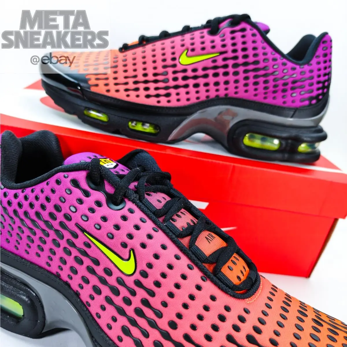 Nike shoes - Nike Air Max Plus - Air Max Plus - HQ2197-800 - Total Orange/Black/Cactus Flower/Volt 10