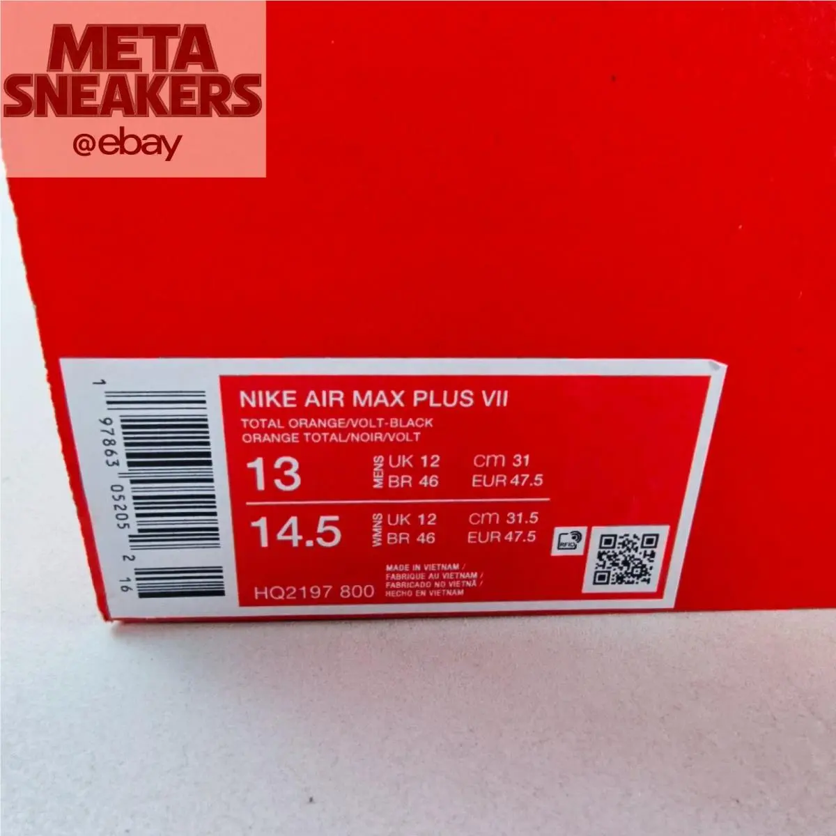 Nike shoes - Nike Air Max Plus - Air Max Plus - HQ2197-800 - Total Orange/Black/Cactus Flower/Volt 1