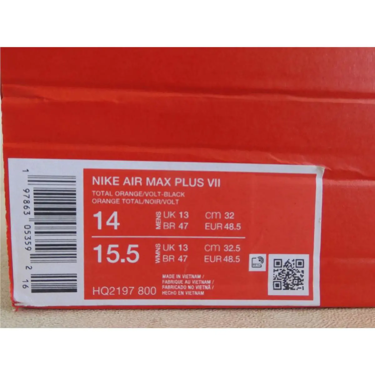 Nike shoes - Nike Air Max Plus - Air Max Plus - HQ2197-800 - Orange (UPC: 197863053592) 6