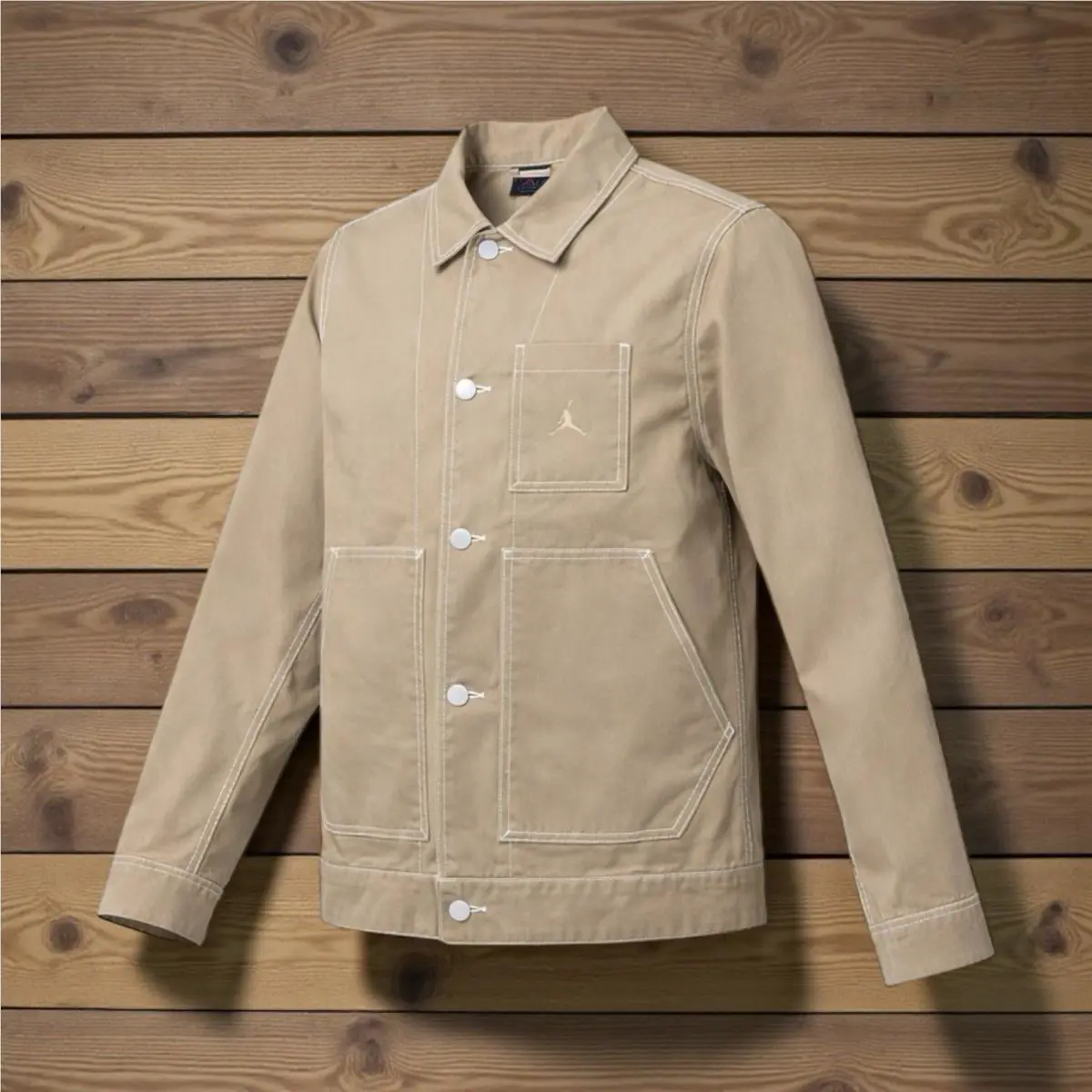 Nike clothing - Nike Jordan Essentials Chicago Jacket Desert Camo - Beige, Tan, Khaki 3