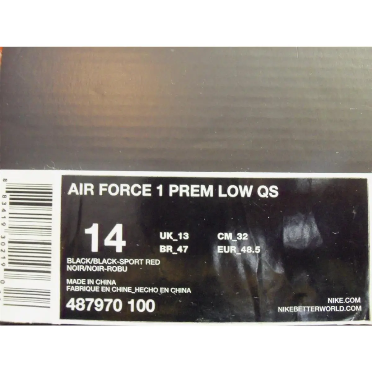 Nike shoes - Nike Air Force 1 - Air Force - 487970-100 - Black (UPC: 883419302190) 3