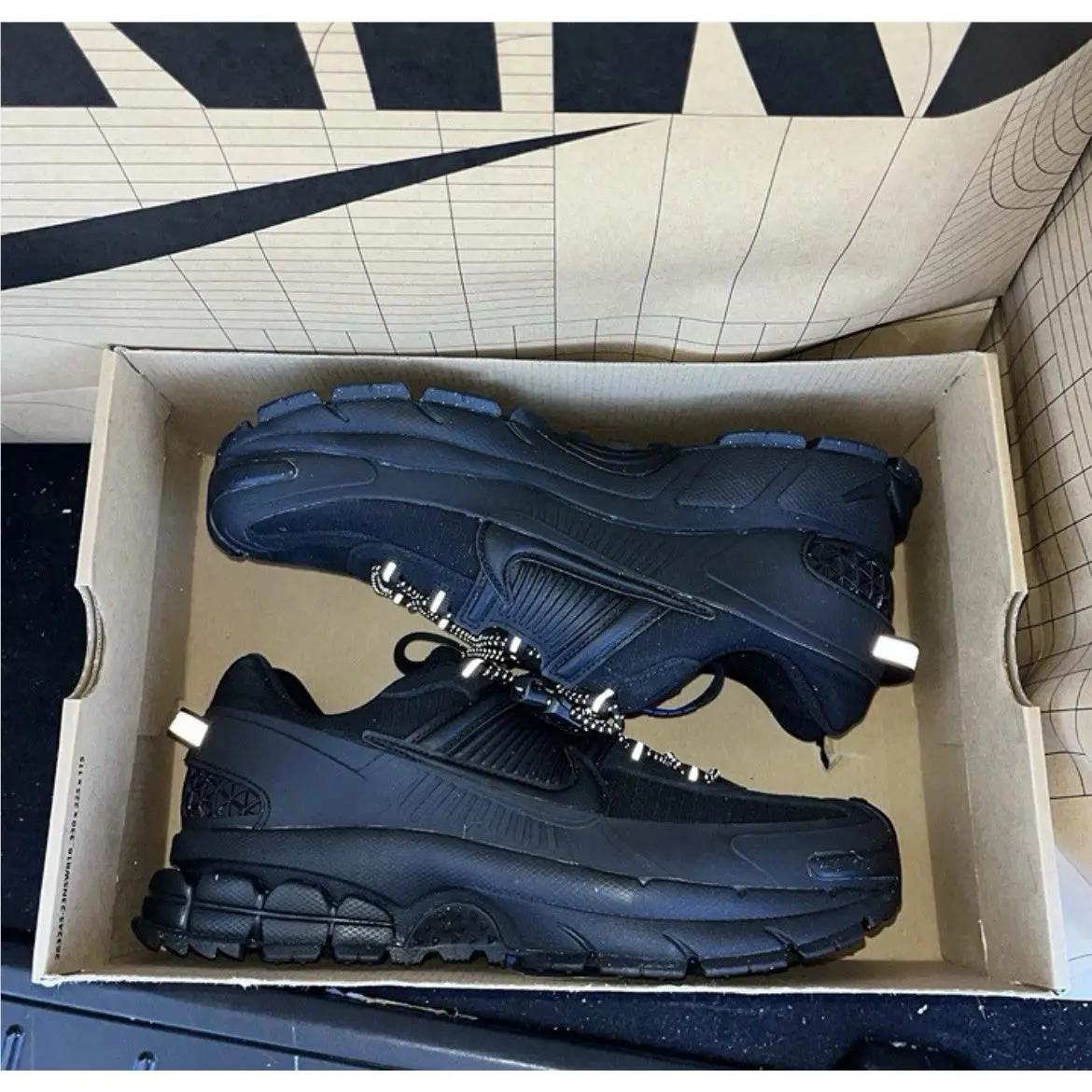 Nike shoes - Nike Zoom Vomero Roam - Zoom Vomero Roam - FV2295-002 - Black / Black-Racer Blue (UPC: 197600818385) 4
