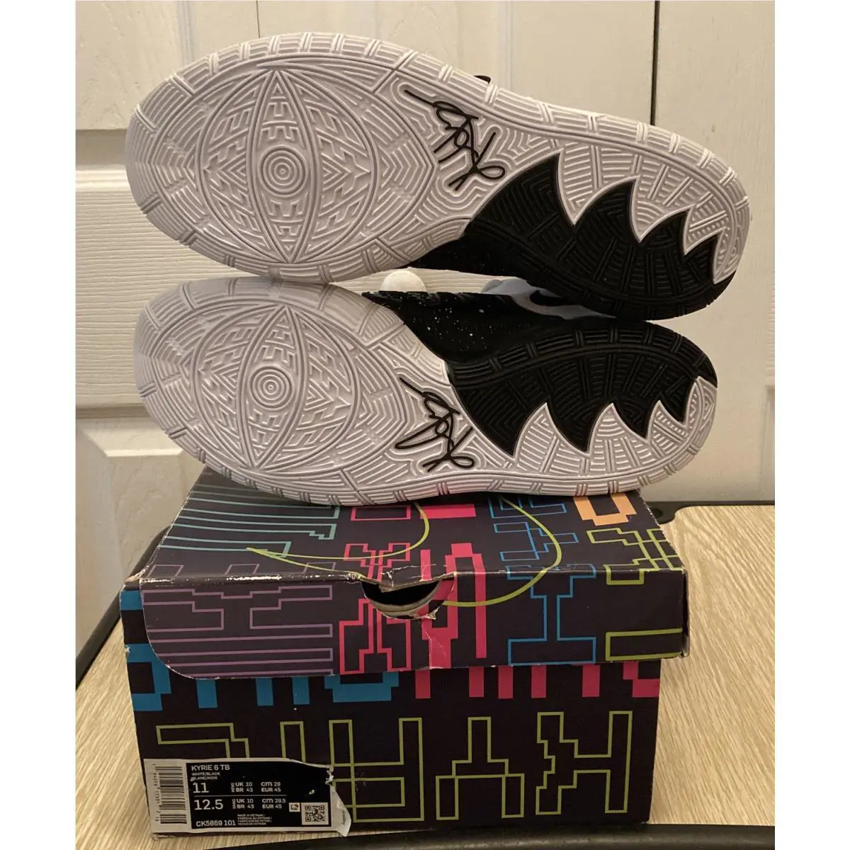 Nike shoes - Nike Kyrie 6 - Kyrie - CK5869 101 - White, Manufacturer: White/Black/Pure Platinum 3