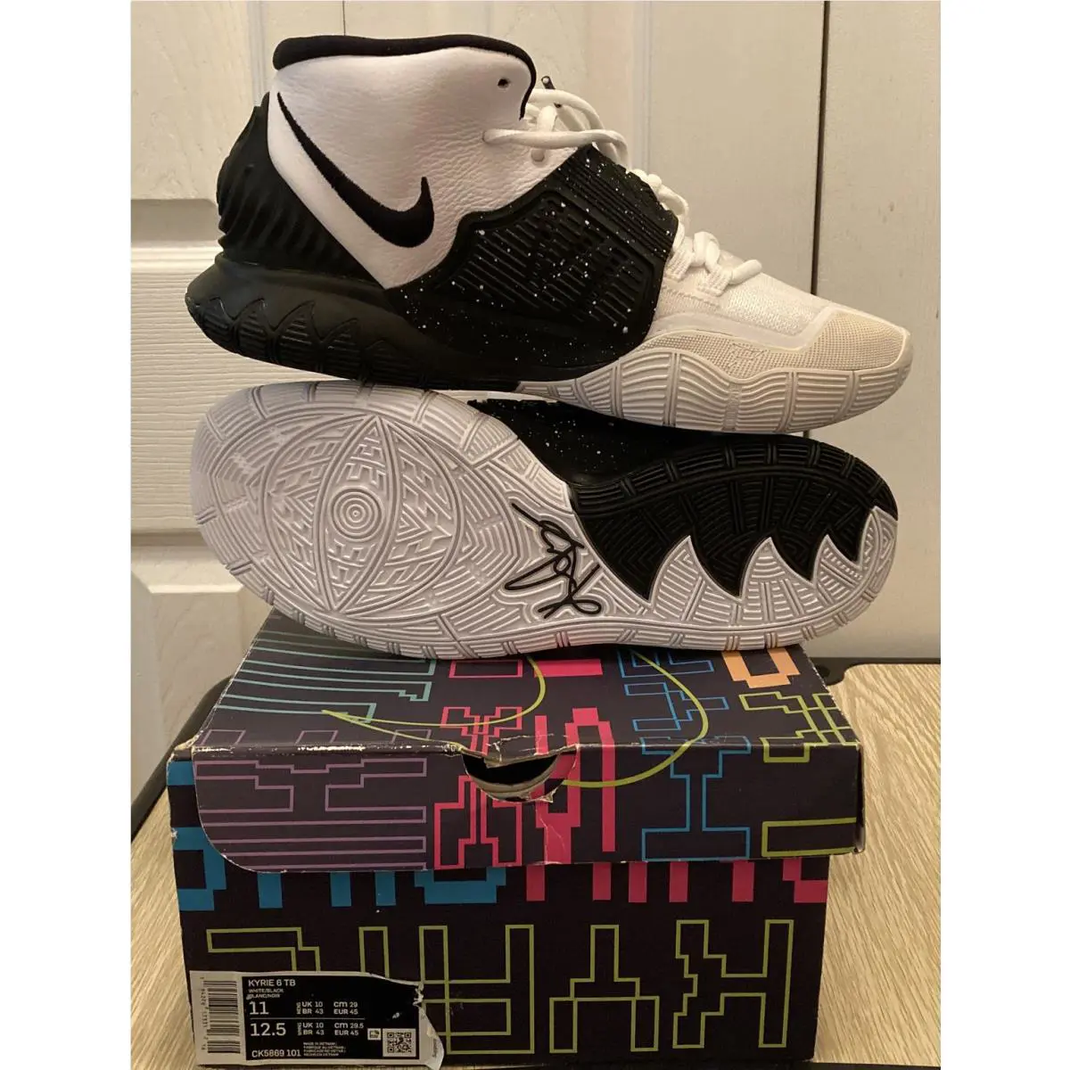 Nike shoes - Nike Kyrie 6 - Kyrie - CK5869 101 - White, Manufacturer: White/Black/Pure Platinum 4
