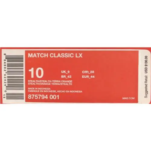 Nike shoes - Match Classic LX - Match Classic - Gray (UPC: 884802624240) 7