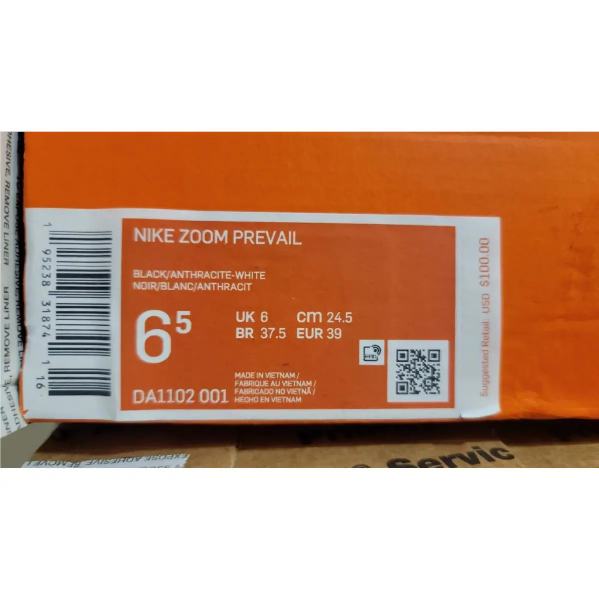 Nike shoes - Nike Zoom Prevail - Zoom Prevail - DA1102-001 - Black/Anthracite-White (UPC: 195238318741) 6