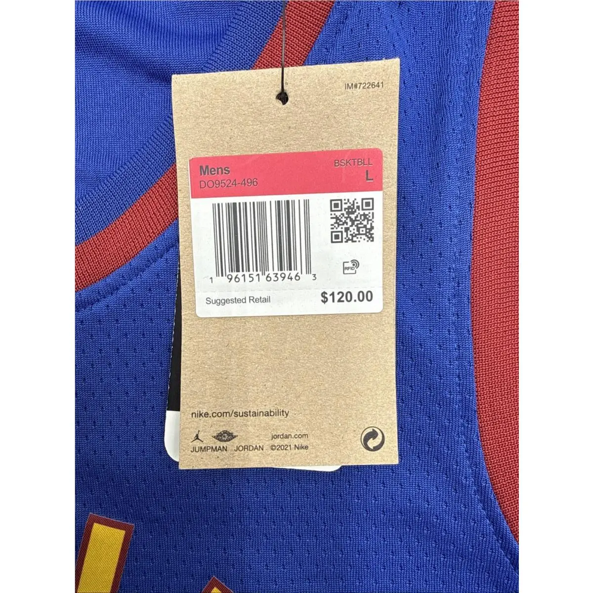 Nike clothing - Nike NBA City Edition Swingman Jersey - DO9524-496 - Blue (UPC: 0196151639463) 8