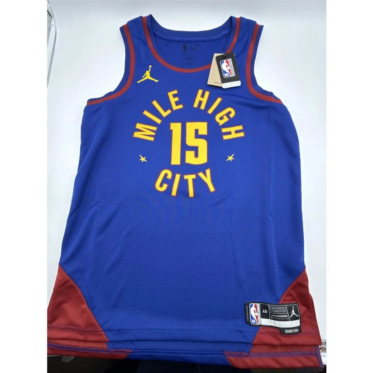 Nike clothing - Nike NBA City Edition Swingman Jersey - DO9524-496 - Blue (UPC: 0196151639463) 2