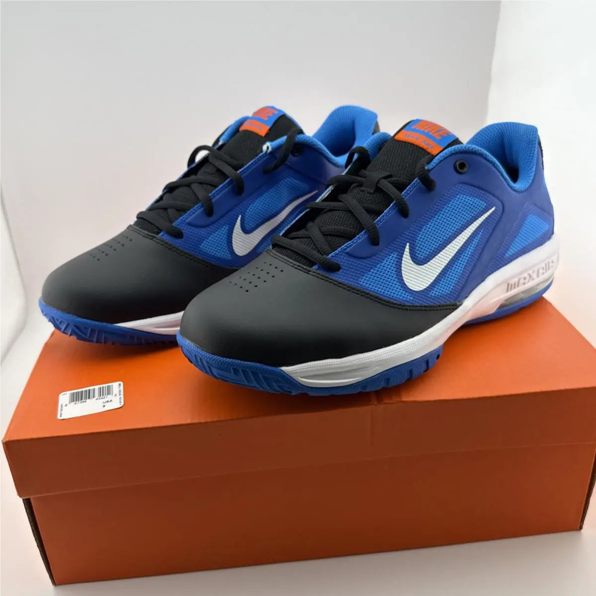 Nike shoes - Nike Air Max Actualizer - Air Max Actualizer - 579814-004 - Black/White/Blue, Manufacturer: Black/Mtllc Slvr-anthrct-White (UPC: 0666003003464) 5