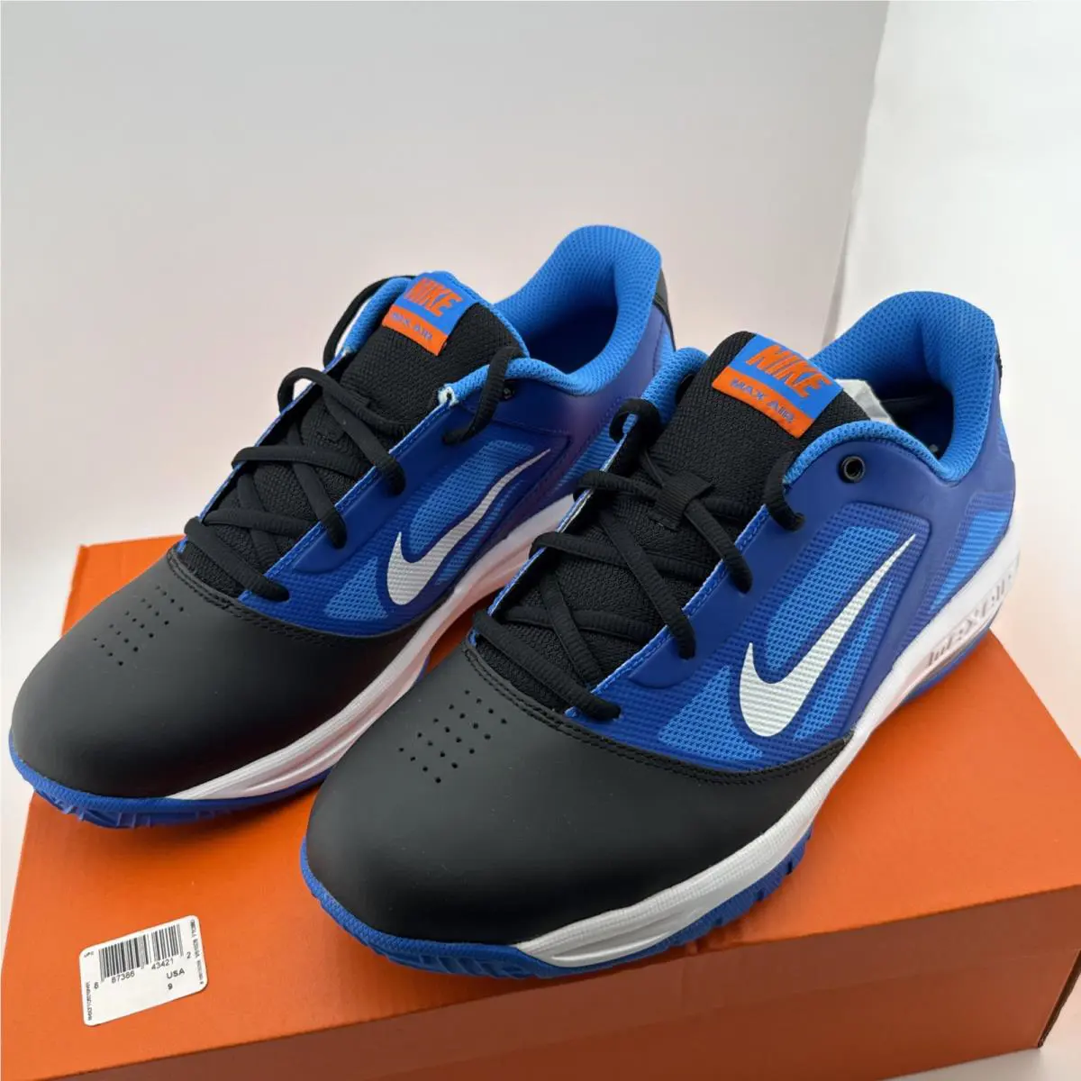 Nike shoes - Nike Air Max Actualizer - Air Max Actualizer - 579814-004 - Black/White/Blue, Manufacturer: Black/Mtllc Slvr-anthrct-White (UPC: 0666003003464) 6