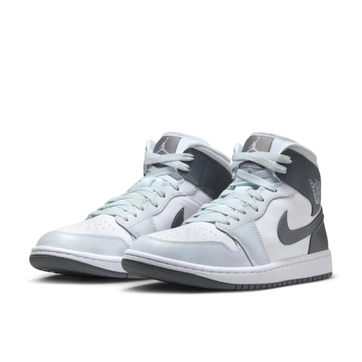 Nike shoes - Air Jordan 1 Mid - Air Mid - BQ6472-113 - White, Manufacturer: White/Pure Platinum/Smoke Grey 3