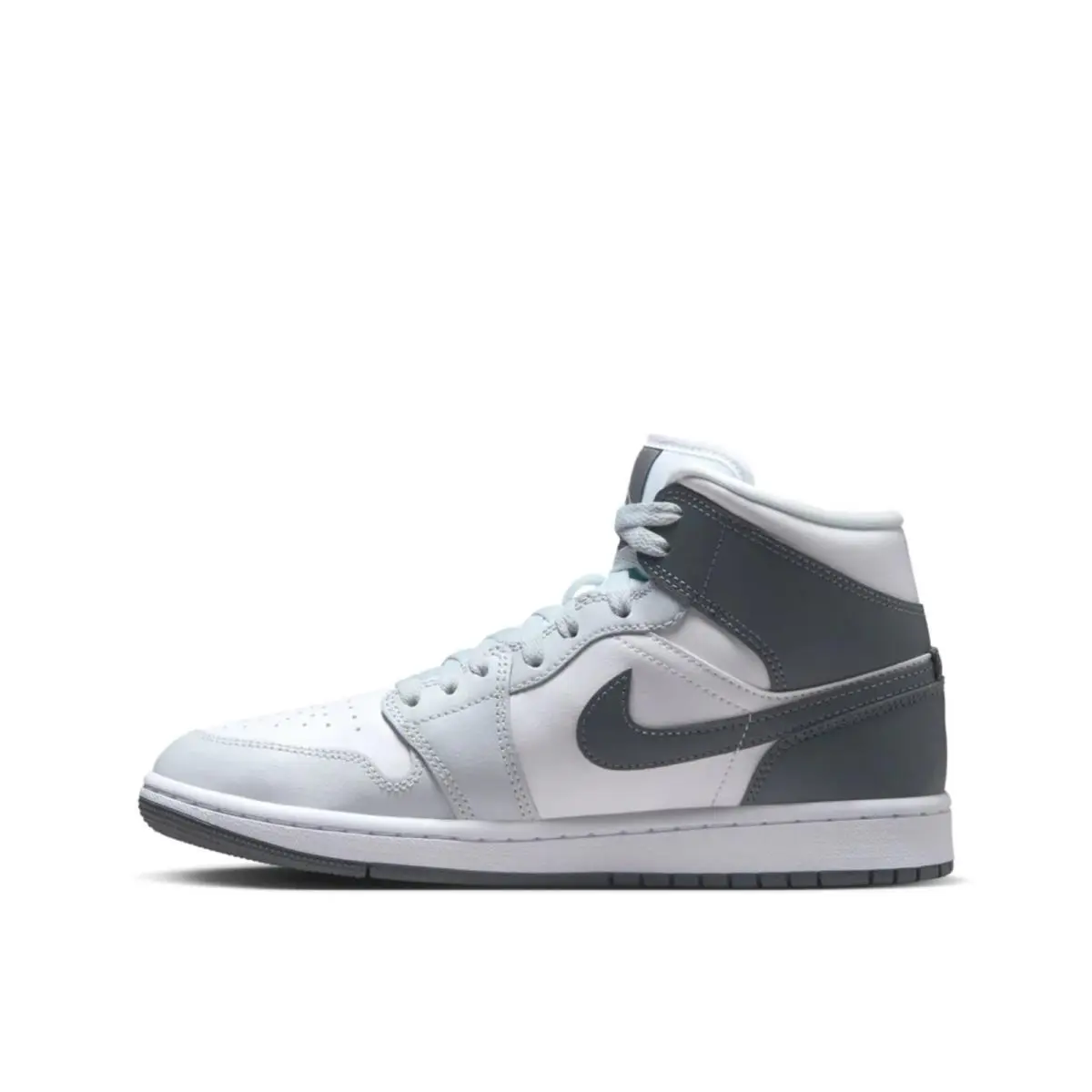 Nike shoes - Air Jordan 1 Mid - Air Mid - BQ6472-113 - White, Manufacturer: White/Pure Platinum/Smoke Grey 5