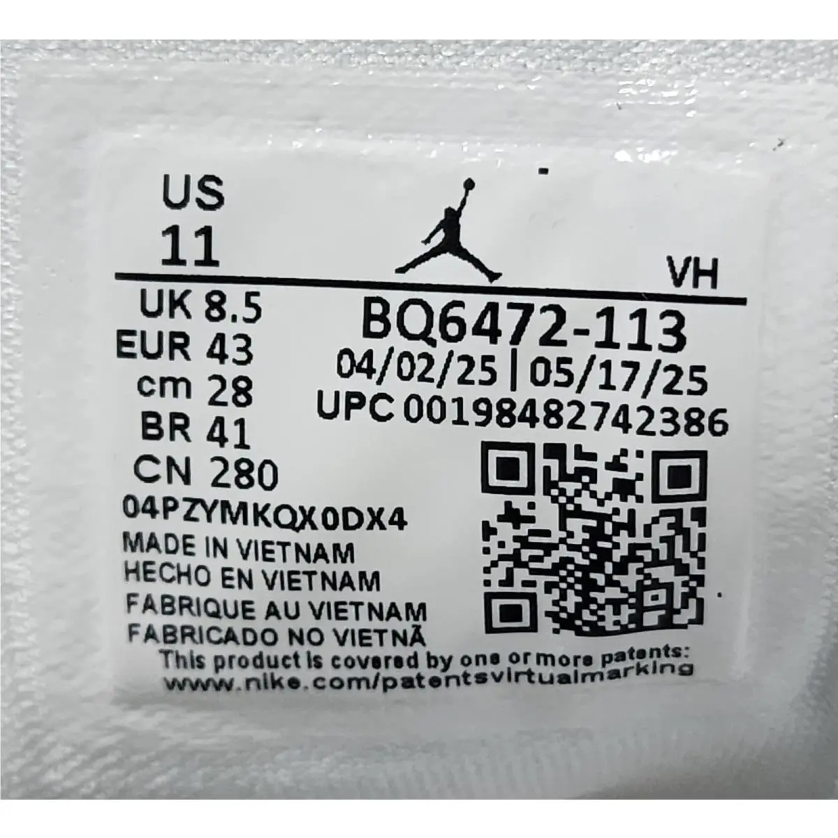 Nike shoes - Air Jordan 1 Mid - Air Mid - BQ6472-113 - White, Manufacturer: White/Pure Platinum/Smoke Grey 11