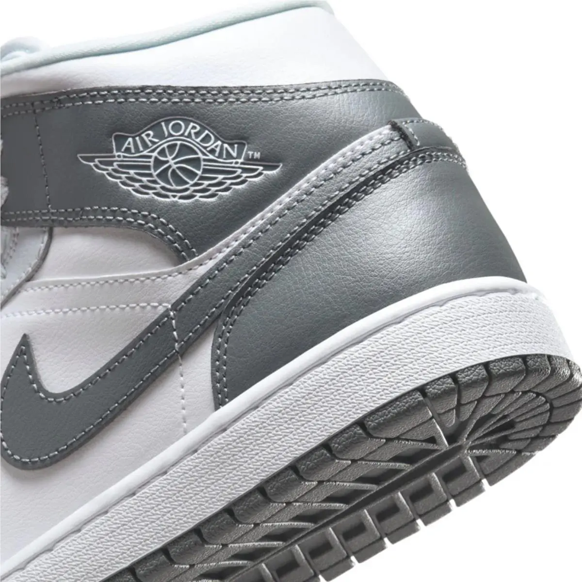 Nike shoes - Air Jordan 1 Mid - Air Mid - BQ6472-113 - White, Manufacturer: White/Pure Platinum/Smoke Grey 10