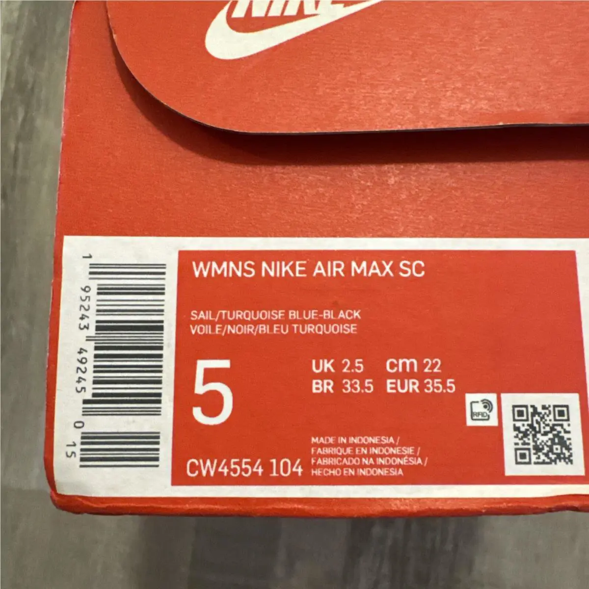 Nike shoes - Nike Air Max - Air Max - C4554-104 - White/Turquoise Blue (UPC: 195243492450) 5