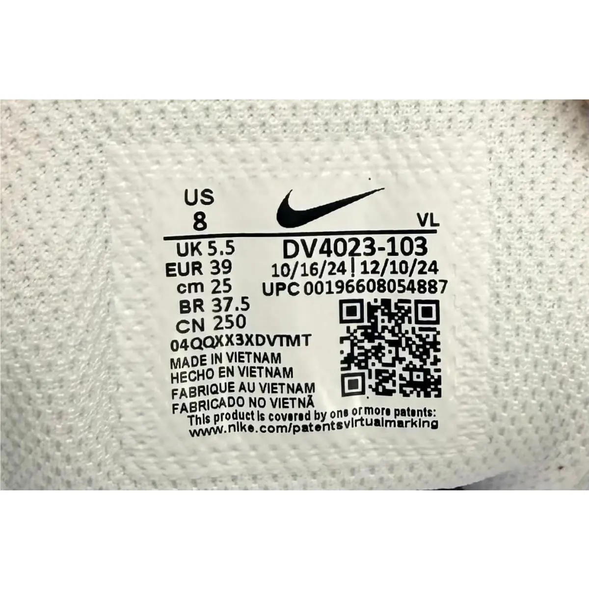 Nike shoes - Nike Air Winflo 10 - Air Winflo - DV4023-103 - White (UPC: 196608054887) 5