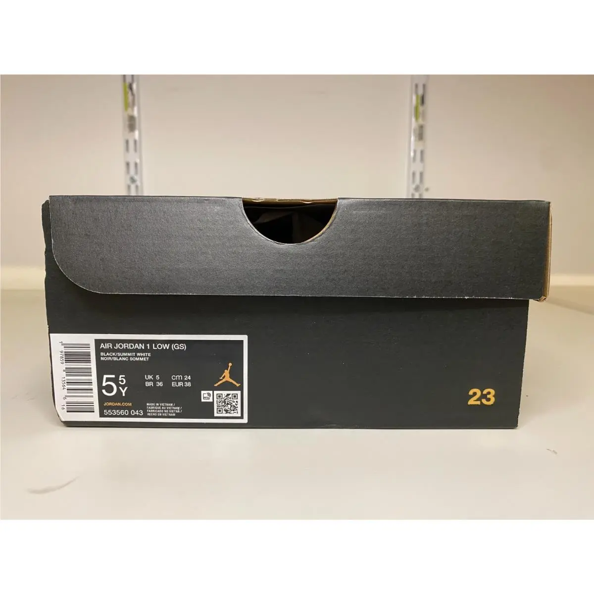 Nike shoes - Air Jordan 1 Low - Air Low - 553560-043 - Black (UPC: 195238857837) 3