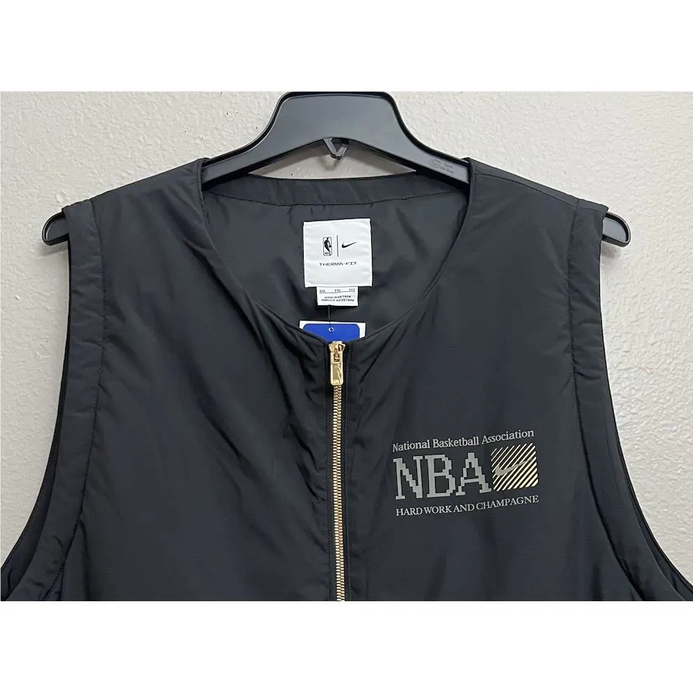 Nike clothing - Therma-Fit NBA Team 31 Club Woven Vest - FD8451-010 - Black (UPC: 196975252053) 0