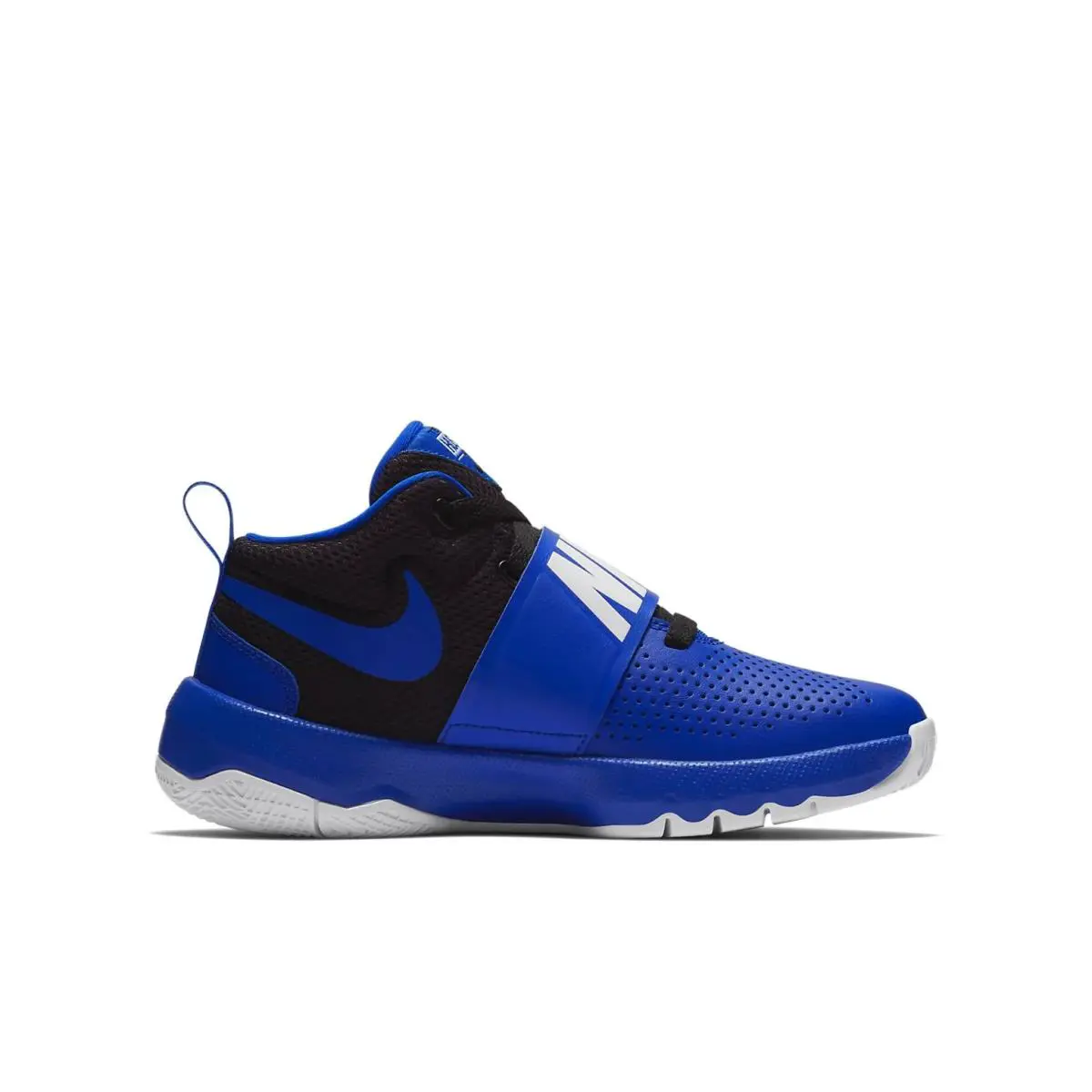 Nike Team Hustle D GS 8 Black Blue 881941-405 Kid`s 5 - Black