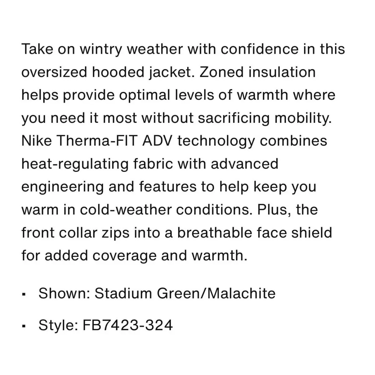 Nike clothing - Nike Sportswear Tech Pack Oversized Puffer Jacket - FB7423-324 - Stadium Green 7