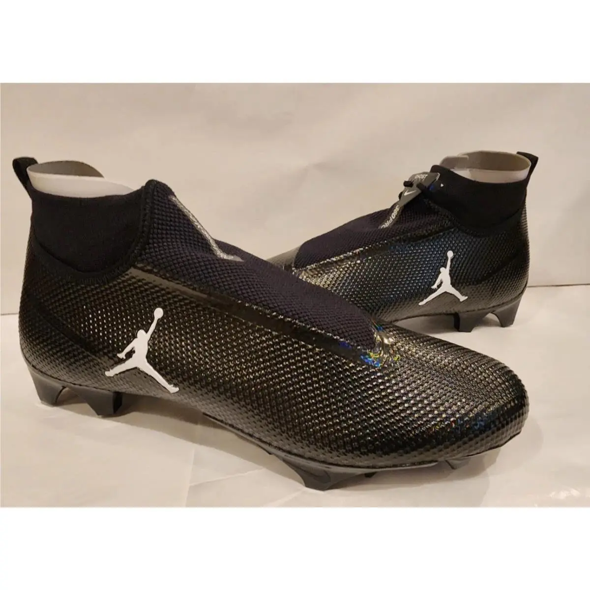 Jordan Vapor Edge Pro 360 Black White Football Cleats CV1668-003 Size 14 by Nike