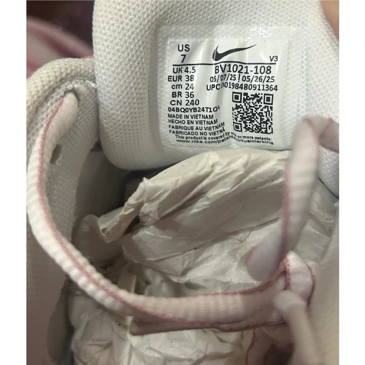 Nike shoes - Nike P-6000 - P-6000 - White Metallic Silver & Pink (UPC: 0198480911364) 6