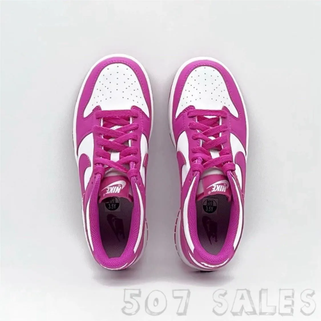 Nike shoes - Nike Dunk Low BG - Dunk Low - White/Active Fuchsia 6
