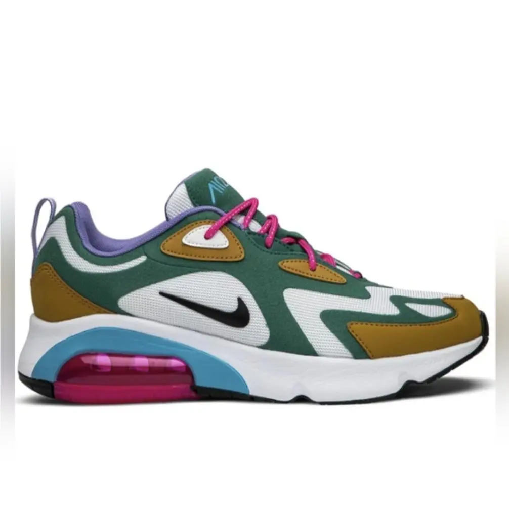 Nike shoes - Nike Air Max 200 - Air Max - AT6175-300 - Multicolor, Manufacturer: Mystic Green/White-Gold Suede 6