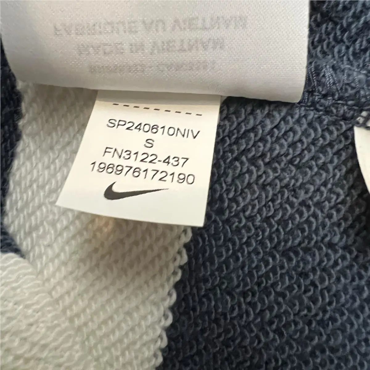 Nike clothing - Nike Life Striped Heavyweight Rugby Shirt - FN3122437 - Blue (UPC: 196976172190) 4