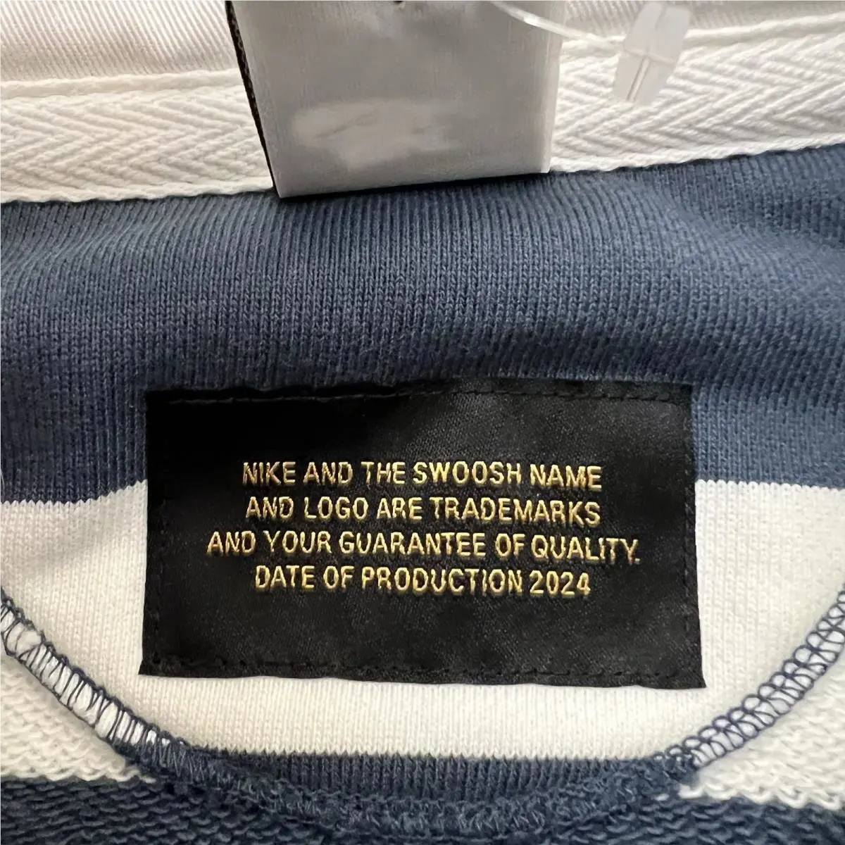 Nike clothing - Nike Life Striped Heavyweight Rugby Shirt - FN3122437 - Blue (UPC: 196976172190) 5
